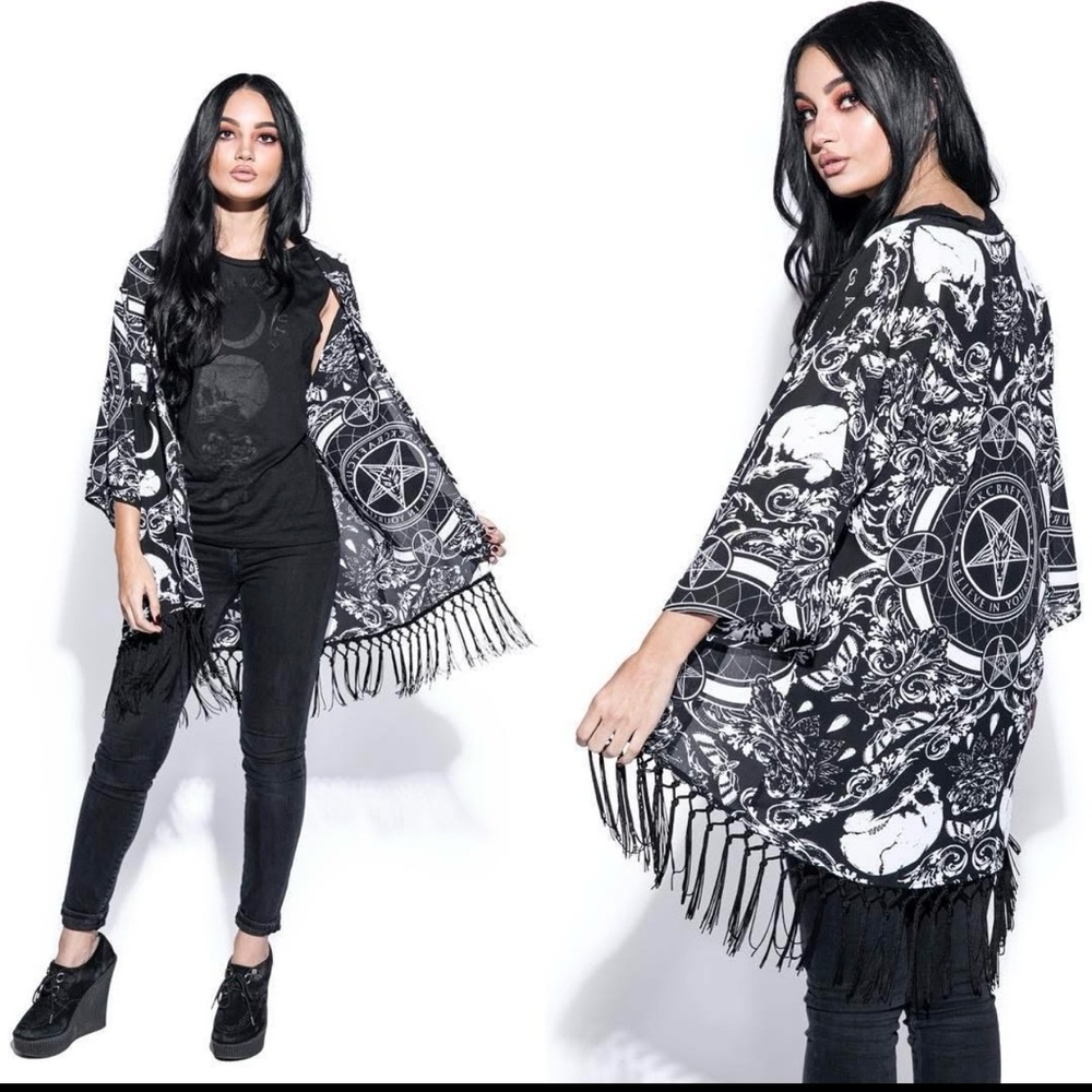 Blackcraft Cult Baroque Print Kimono
